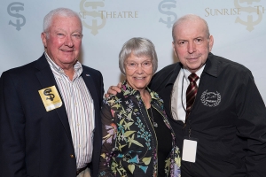 Bill and Bobbi Walker of Vero Beach pose with Frank Sinatra Jr. during a backstage meet-and-greet at the Sunrise Theatre on March 10.