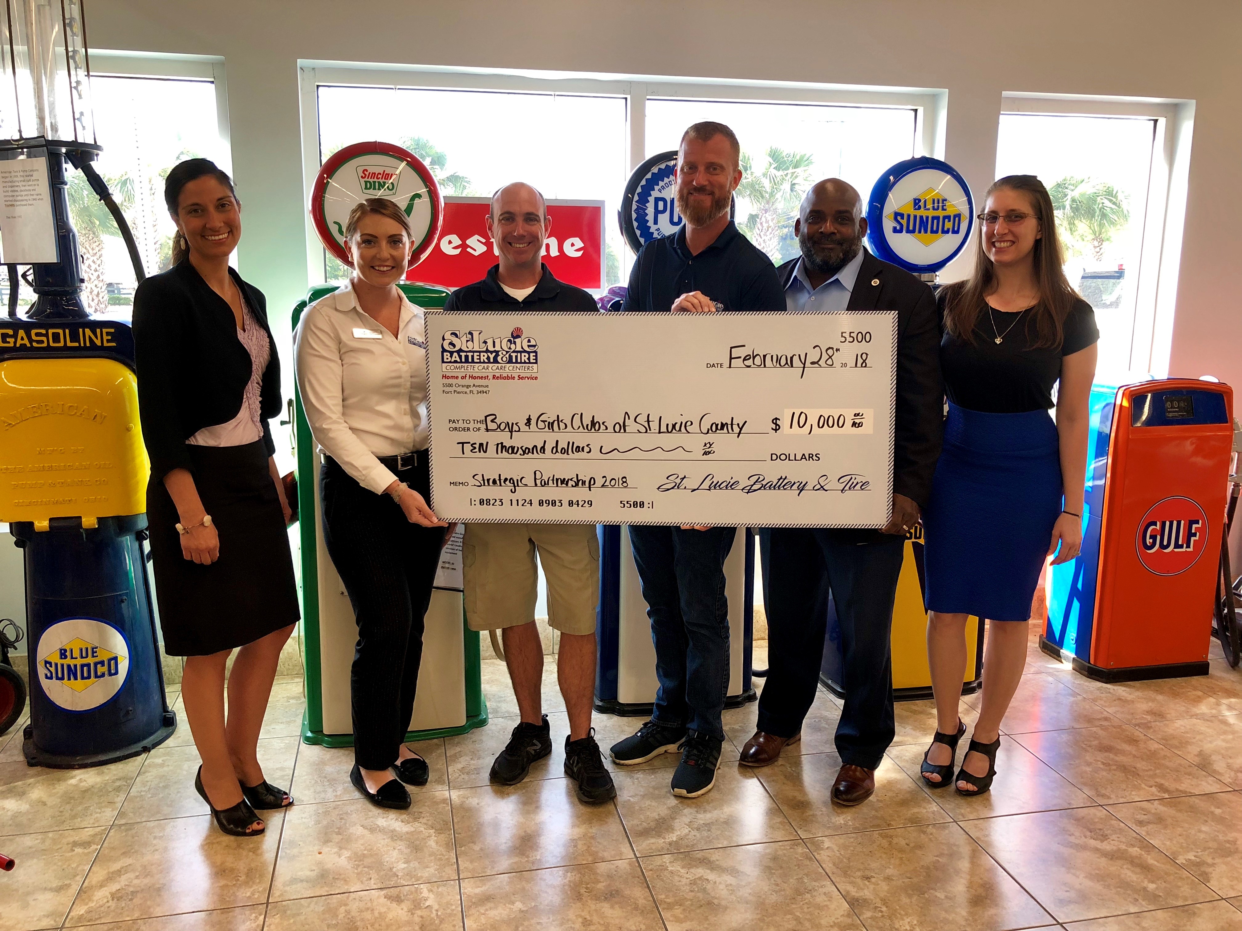 St. Lucie Battery & Tire partners with Boys & Girls Clubs
