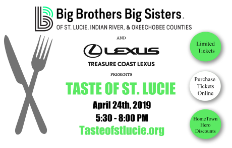 Big Brothers Big Sisters and Treasure Coast Lexus to present Taste of St. Lucie