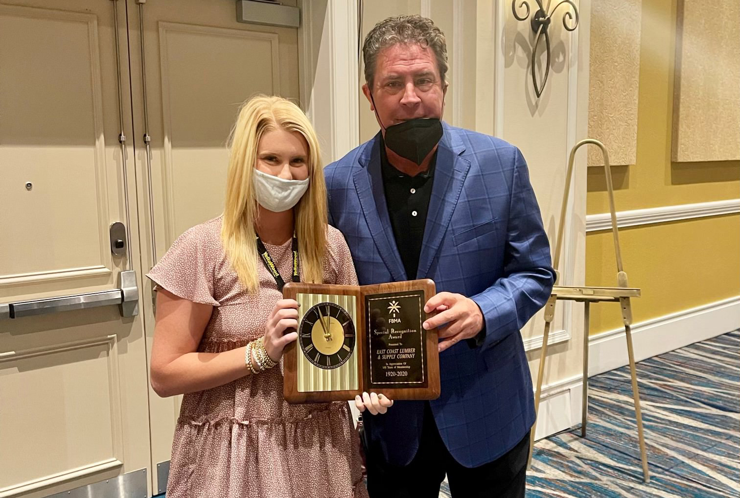 East Coast Lumber recognized for century of membership