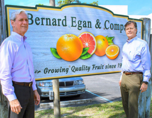Gregory Nelson, president of Bernard Egan & Co., at right, and Richard Carnell Jr., executive vice president and general counsel