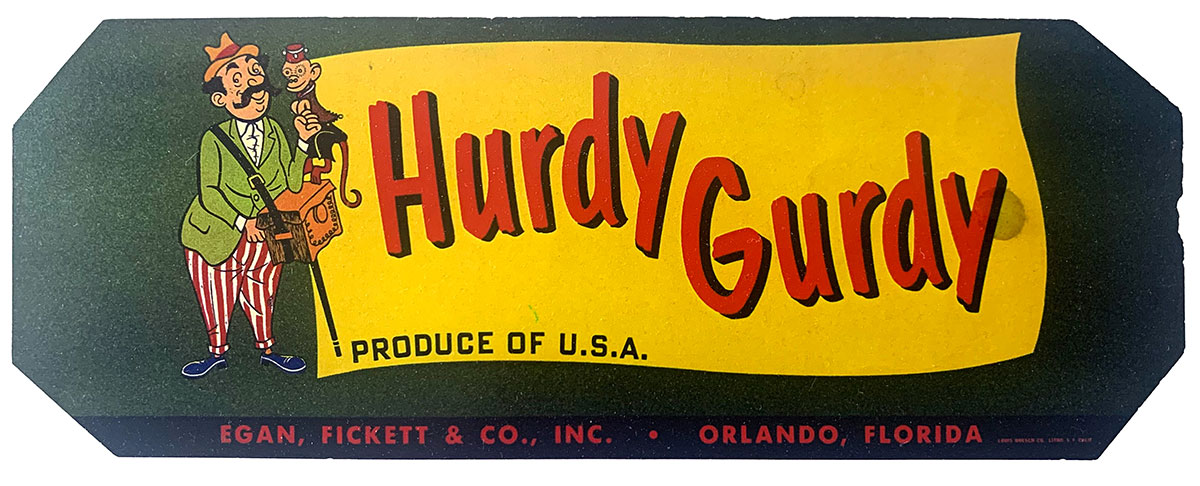 The Hurdy Gurdy citrus brand