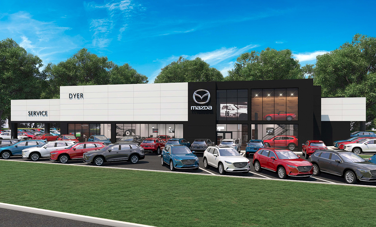 Mazda store rendering