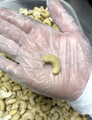 Smith’s sprouted cashews have a crunch to them, as they are dehydrated before they are ground.