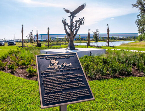 Sansone Group unveils Tree of American Dreams sculpture at Legacy Park at Tradition